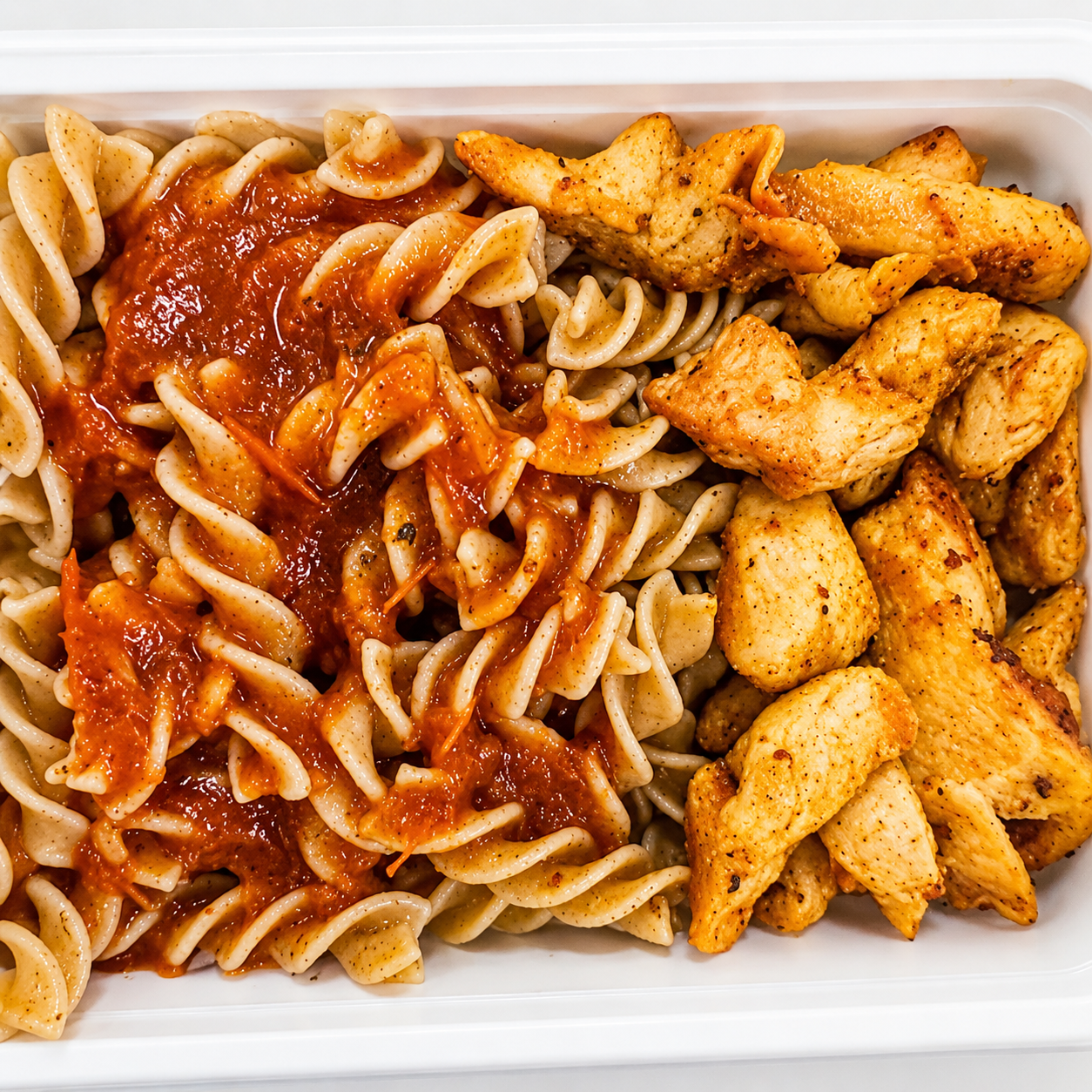 Fusilli ao Molho Pomodoro com Isca de Frango 300g